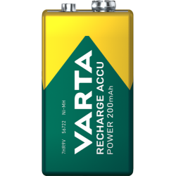 Varta Recharge Accu Power 1 9V 200mAh - Şarjlı Piller | Pilci Güç Sistemleri