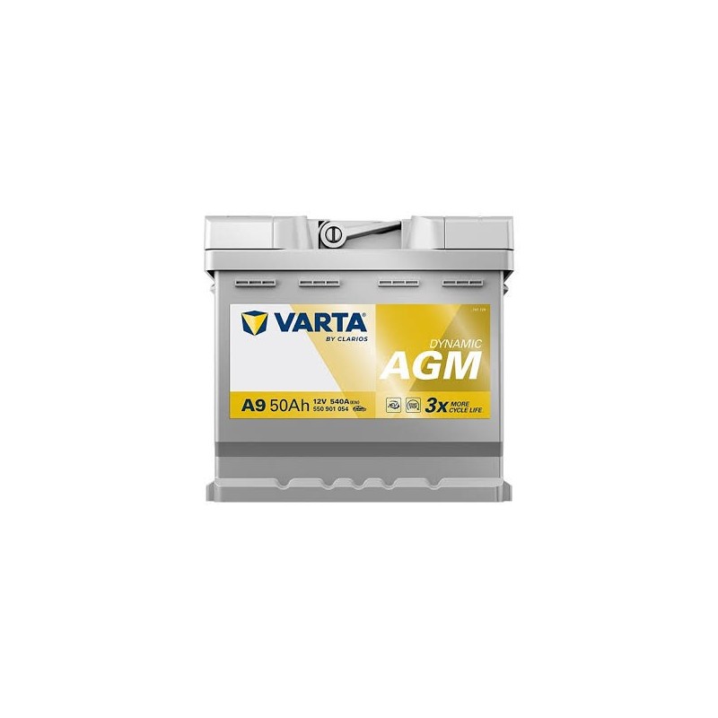 VARTA A9 Silver Dynamic AGM 50AH 540CCA VARTA A9 Silver Dynamic AGM 50AH 540CCA - Aküler | Pilci Güç Sistemleri
