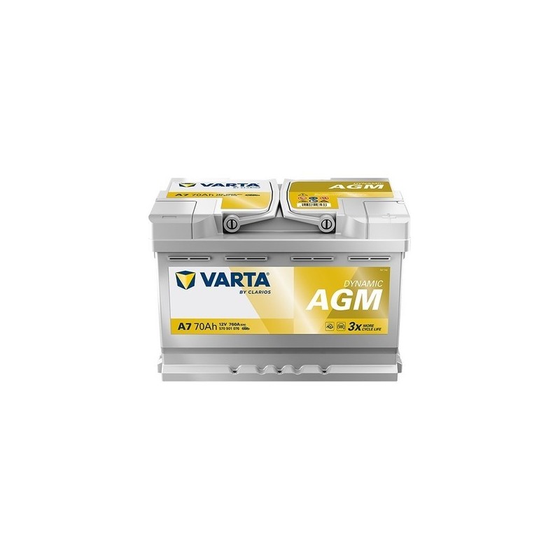 VARTA A7 Silver Dynamic AGM 70AH 760CCA - Aküler | Pilci Güç Sistemleri