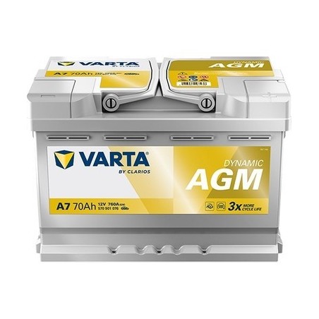 VARTA A7 Silver Dynamic AGM 70AH 760CCA - Aküler | Pilci Güç Sistemleri