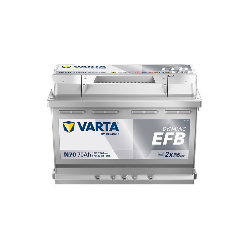 VARTA N70 Dynamic EFB 70AH 760CCA - Aküler | Pilci Güç Sistemleri