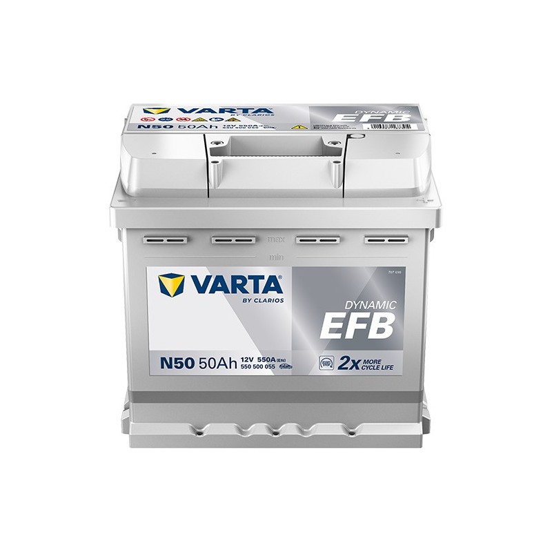 VARTA N50 Dynamic EFB 50AH 550CCA - Aküler | Pilci Güç Sistemleri VARTA N50 Dynamic EFB 50AH 550CCA - Aküler | Pilci Güç Sistemleri