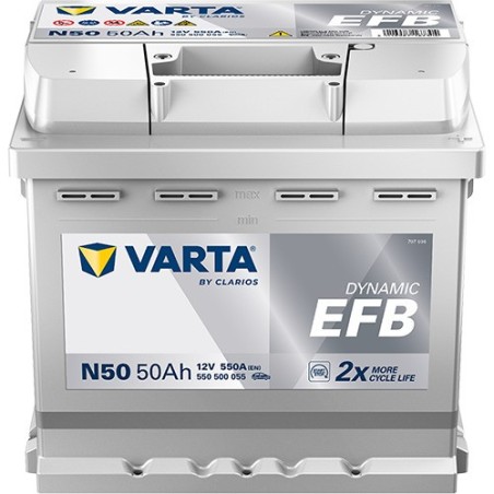 VARTA N50 Dynamic EFB 50AH 550CCA - Aküler | Pilci Güç Sistemleri